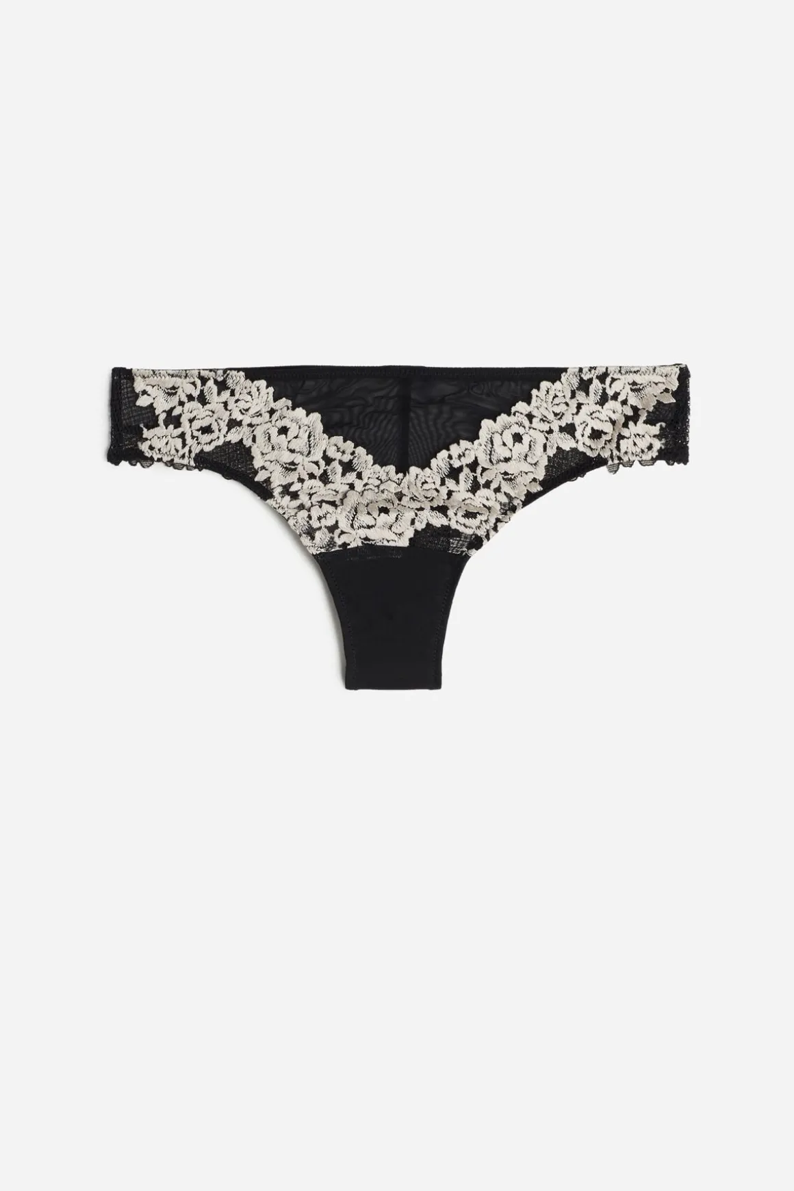 Tanga femme en dentelle florale
