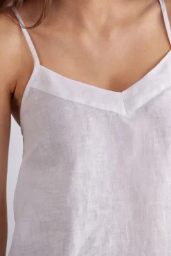 Top en toile de lin