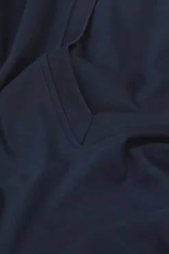T-shirt à col en V en coton Premium mercerisÉ