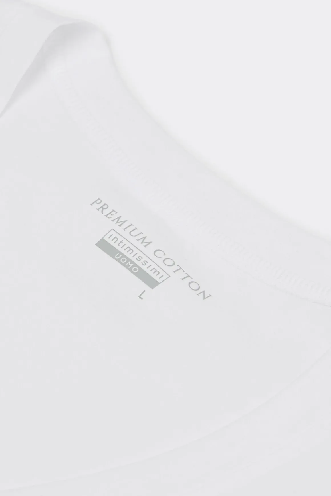 T-shirt à col en V en coton Premium mercerisÉ
