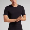 T-Shirt à Manches Courtes en Modal Cachemire