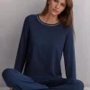 T-shirt à manches longues en modal