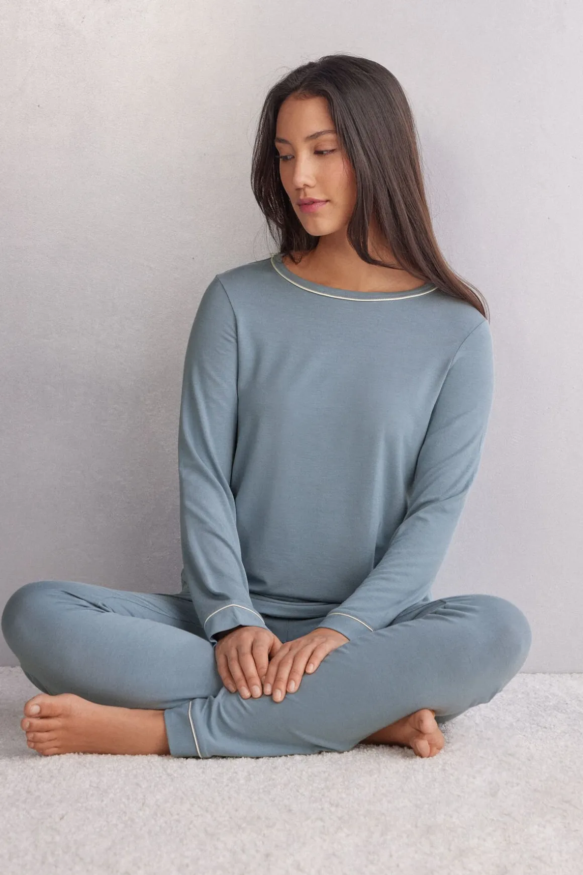 T-shirt à manches longues en modal