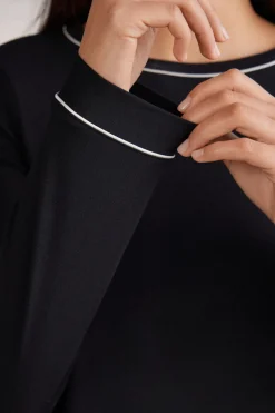 T-shirt à manches longues en modal