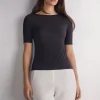 T-shirt col bateau en Fresh Bamboo