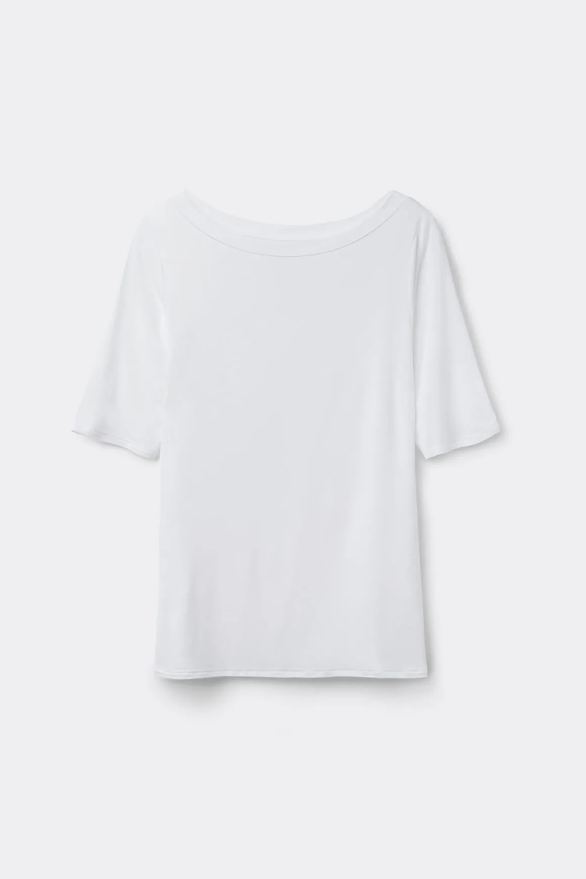 T-shirt col bateau en Fresh Bamboo