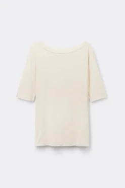 T-shirt col bateau en Fresh Bamboo