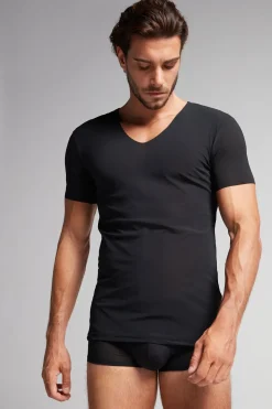 T-Shirt en Micro-RÉsille Sans Ourlet