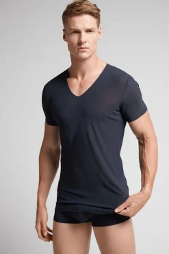 T-Shirt en Micro-RÉsille Sans Ourlet