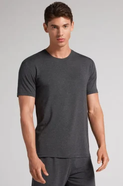 T-shirt en modal et soie