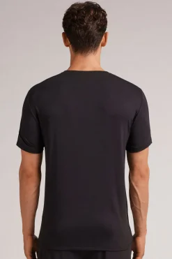 T-shirt en modal et soie