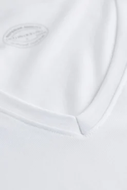 T-shirt homme col en V en coton Superior ÉlasticisÉ