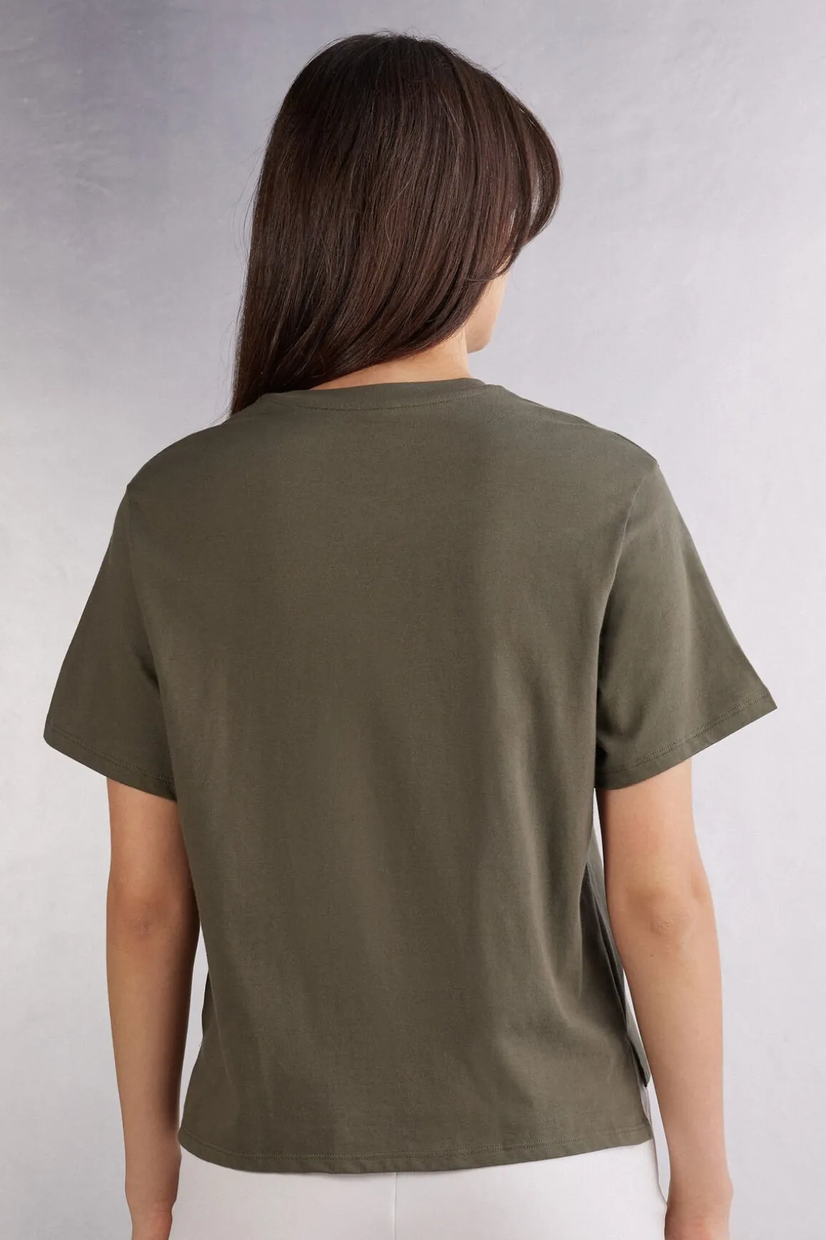 T-shirt manches courtes boxy en coton