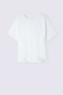 T-shirt manches courtes boxy en coton