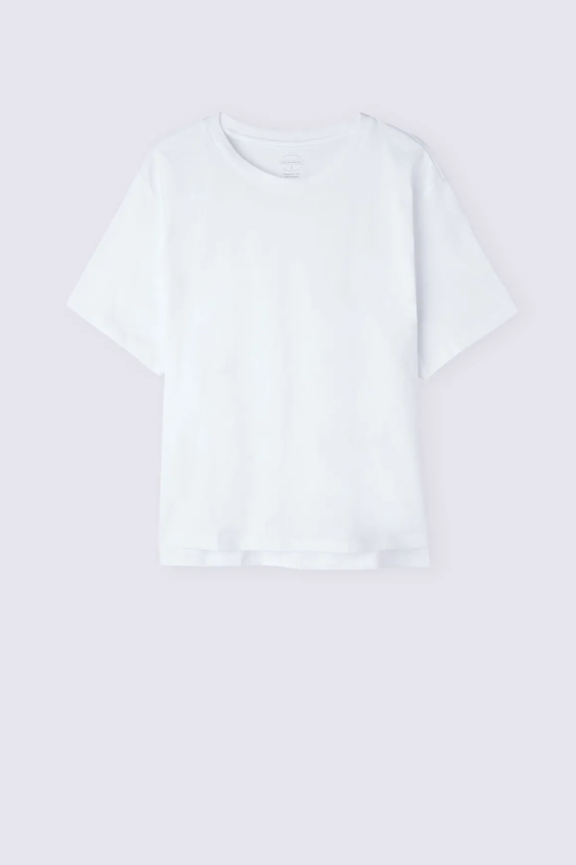 T-shirt manches courtes boxy en coton