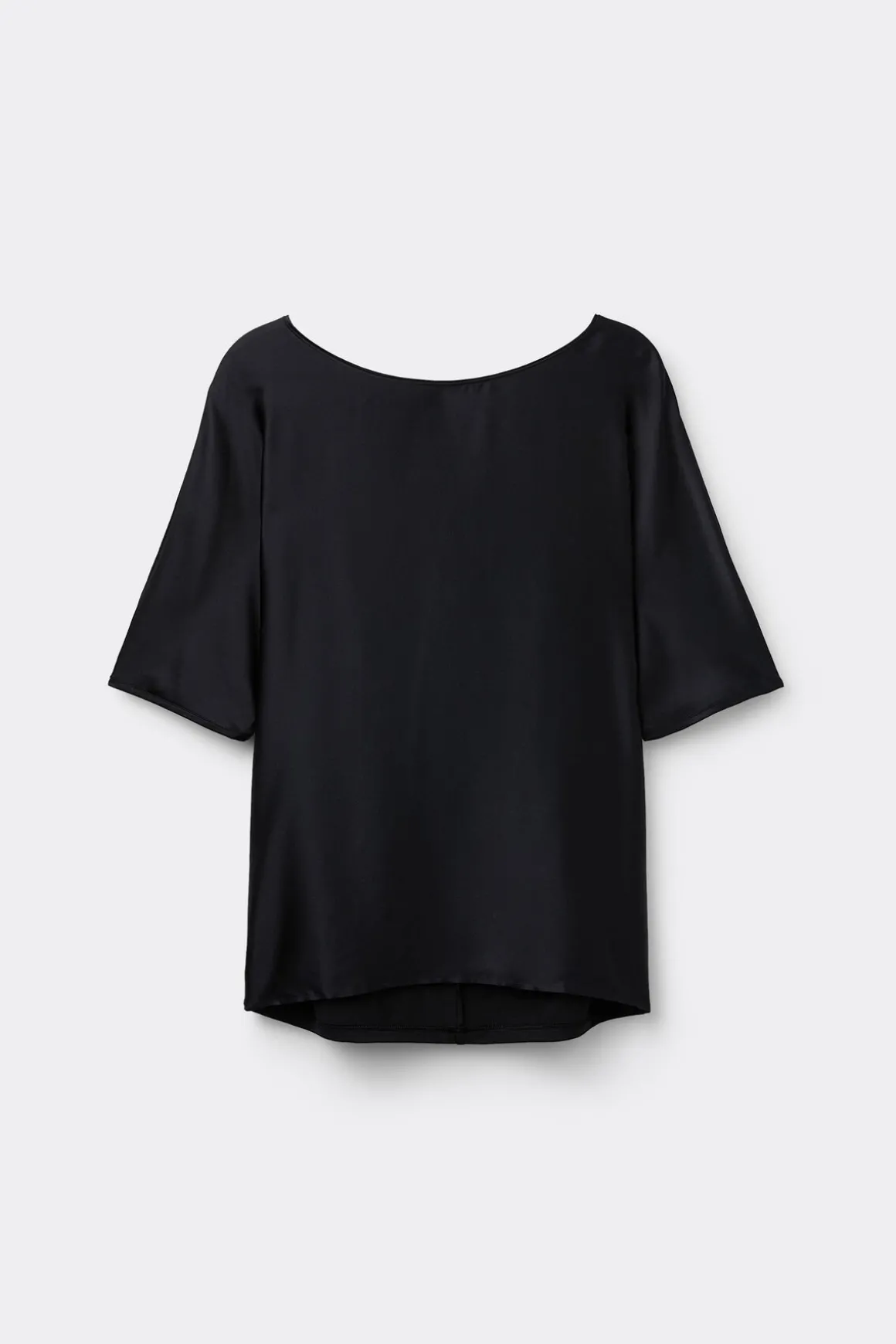 T-shirt manches courtes en soie et modal