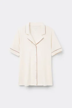T-shirt manches courtes ouvert devant en modal