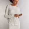T-shirt manches longues avec col bateau en modal CHIC COMFORT