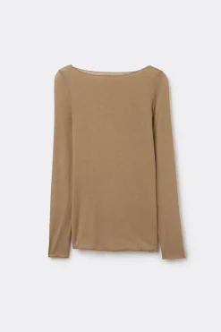 T-shirt manches longues avec cachemire ultralÉger