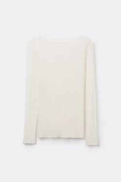 T-shirt manches longues avec cachemire ultralÉger