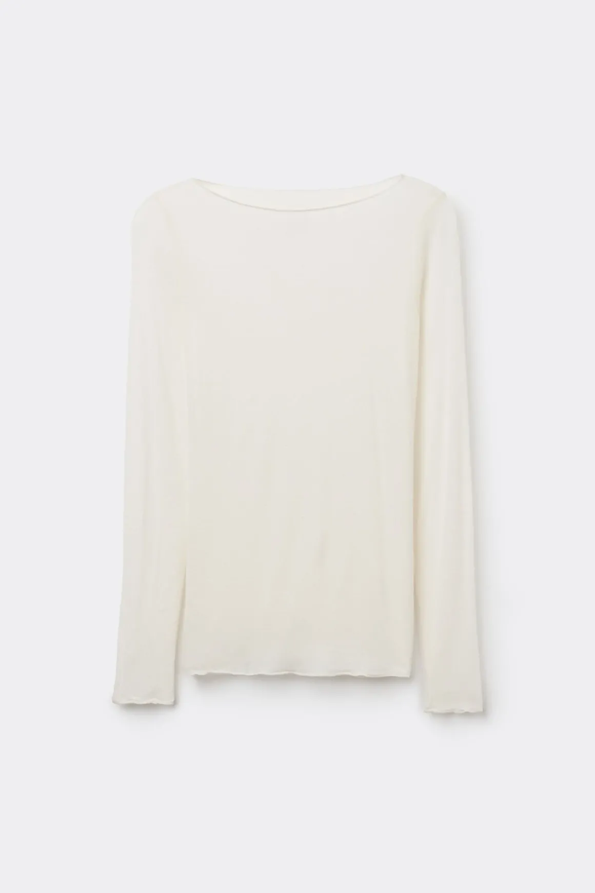 T-shirt manches longues avec cachemire ultralÉger