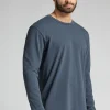 T-shirt manches longues en coton Washed Collection