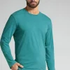 T-shirt manches longues en coton Washed Collection