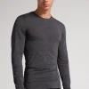 T-Shirt Manches Longues en Laine MÉrino Col Rond
