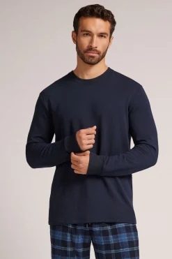 T-shirt manches longues en molleton de modal