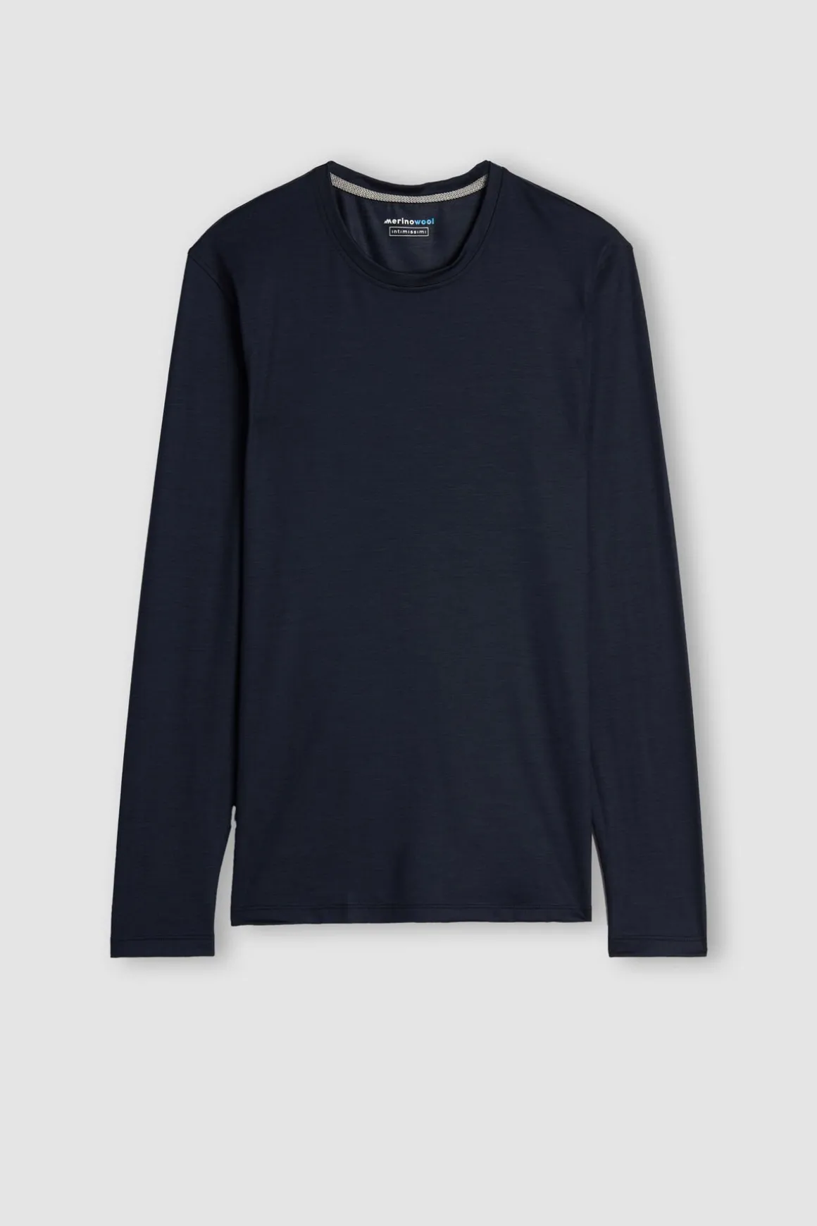 T-Shirt Manches Longues en Laine MÉrino Col Rond