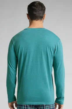 T-shirt manches longues en coton Washed Collection