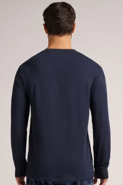 T-shirt manches longues en molleton de modal