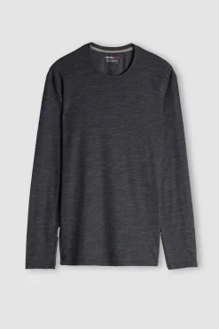 T-Shirt Manches Longues en Laine MÉrino Col Rond
