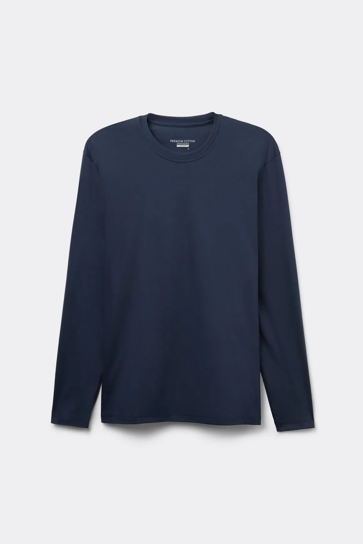 T-shirt manches longues en coton Premium mercerisÉ