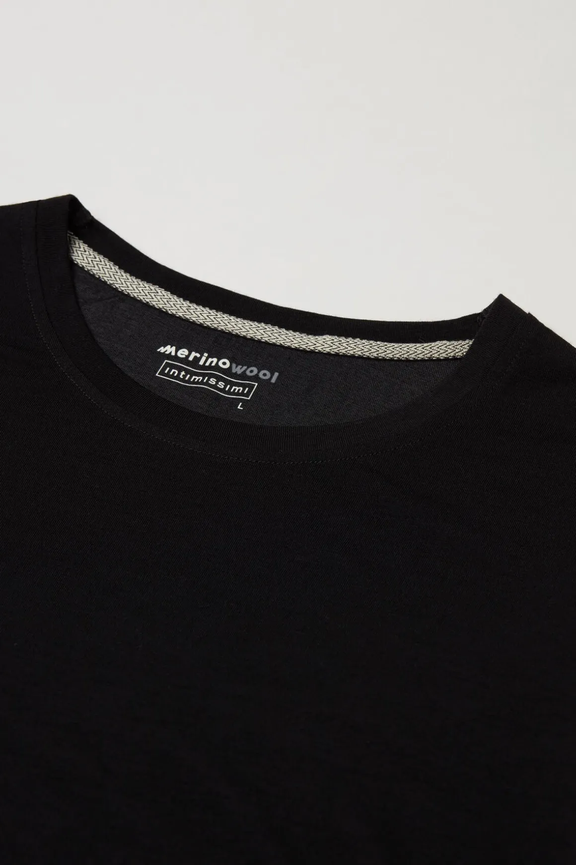 T-Shirt Manches Longues en Laine MÉrino Col Rond