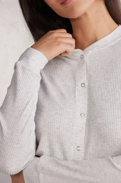 T-shirt manches longues ouvert devant en modal CHIC COMFORT