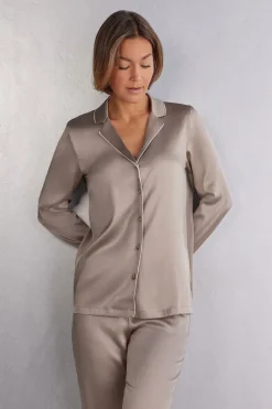 Veste en soie coupe masculine
